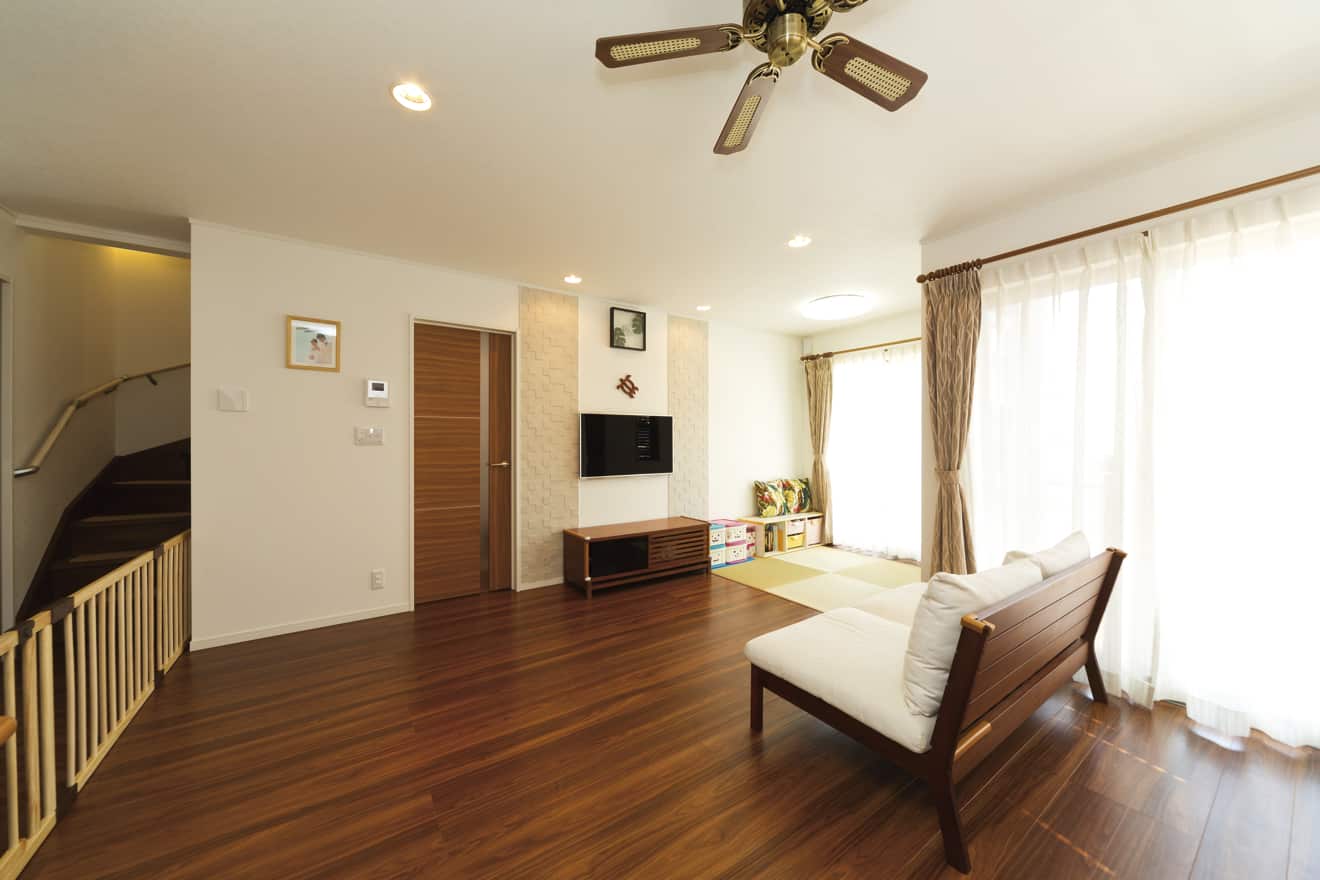 建築事例1.　快適なLDKを構成する住宅設備